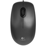 Мышь проводная Logitech M100R, 1000dpi, черный, 1.8м (910-005006)