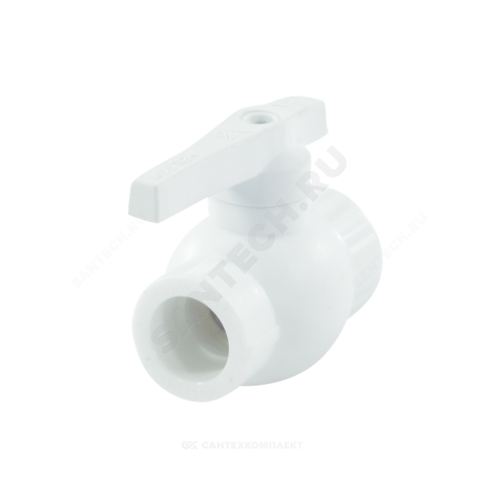 Кран шаровой PP-R комбинированный белый Дн 25х3/4" Ру25 ВР VALFEX 10142534