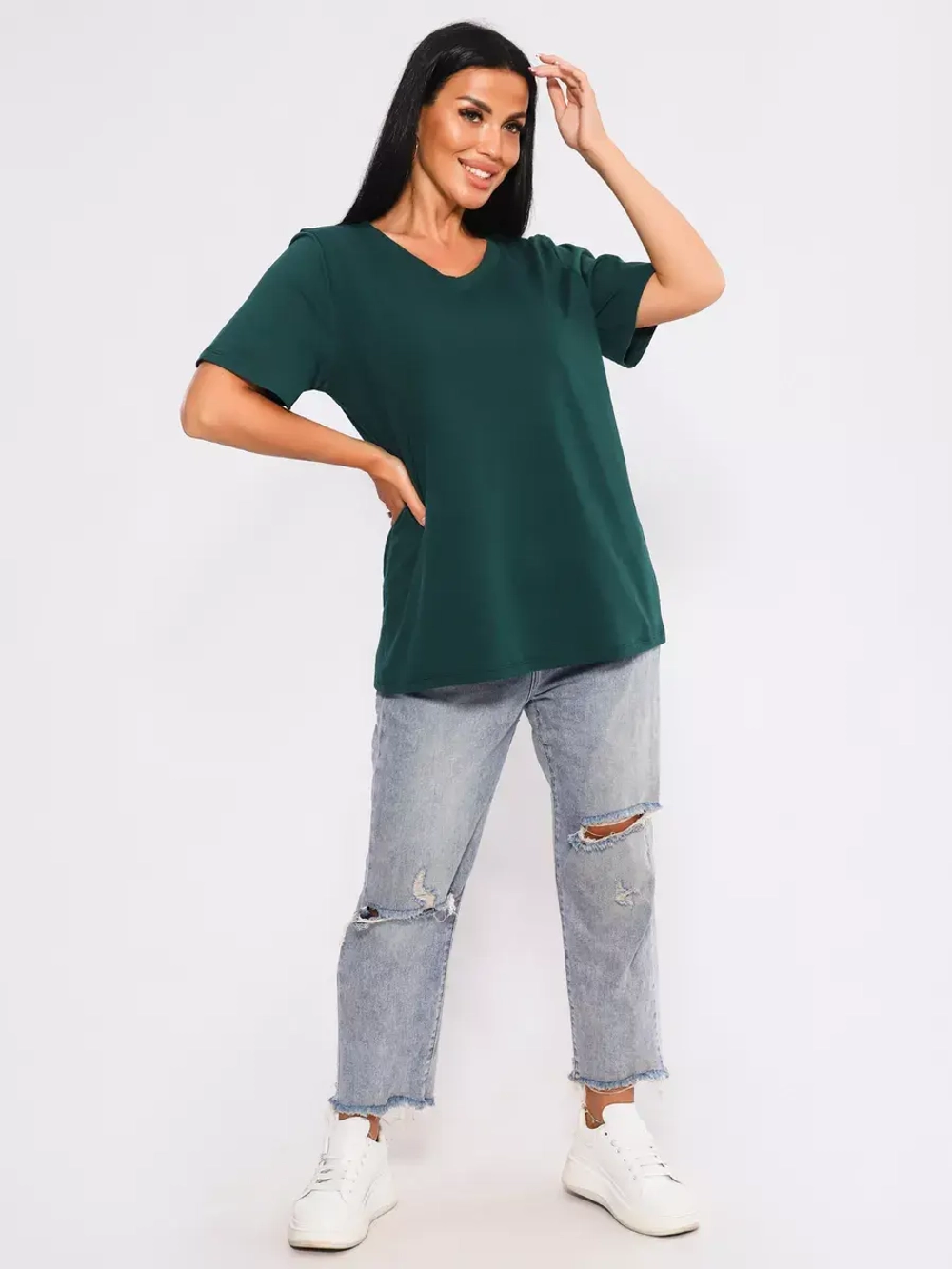 Футболка базовая большие размеры