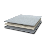 Матрас-топпер BuySimple, 8,5 см, средняя жесткость, беспружинный