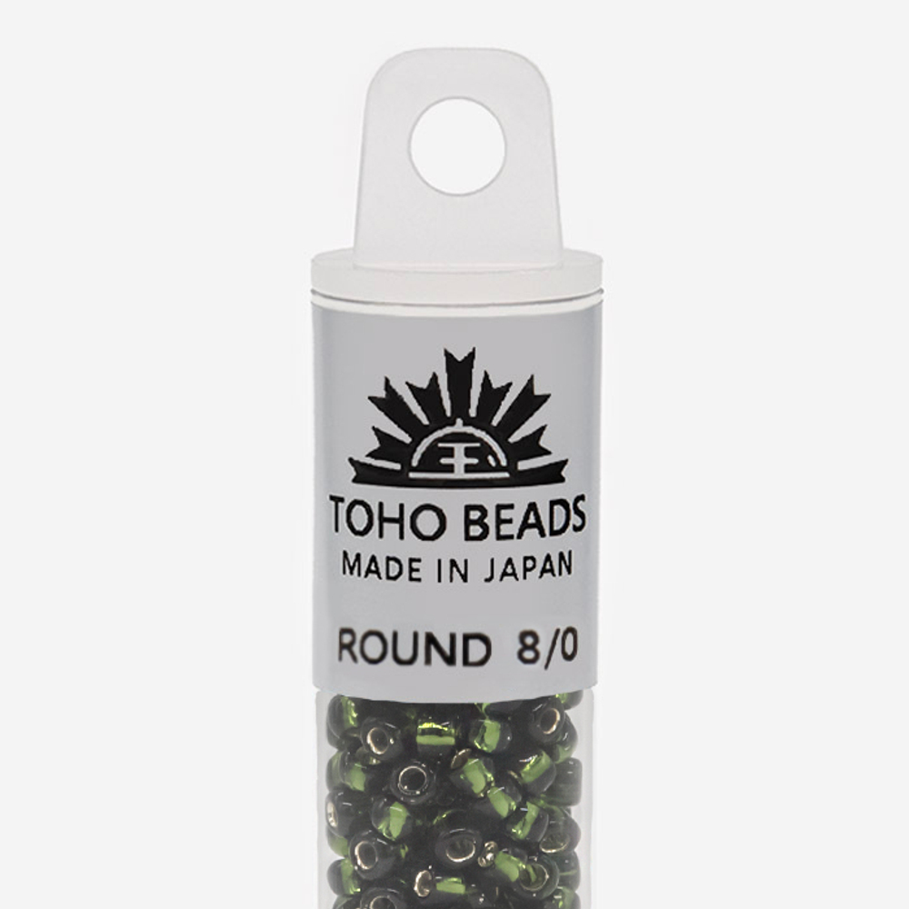 Японский бисер TOHO Round 8/0 (№37), с внутренним серебрением, прозрачный
