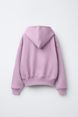 ZARA ХУДИ JOGGING С НАДПИСЬЮ И КАПЮШОНОМ, РОЗОВЫЙ