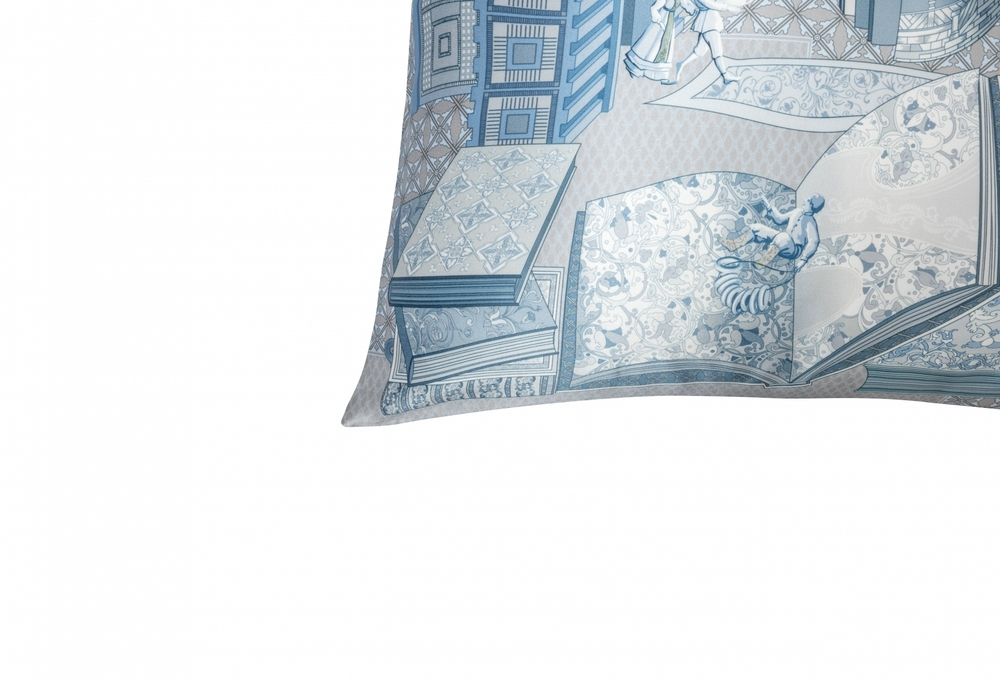 Наволочка 50x70 Mollen Теремок жемчужно-белая шелковая