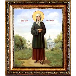 Ксения Петербургская Святая блаженная. Икона на холсте