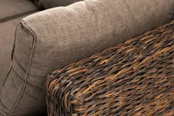 "Лунго" трансформирующаяся лаунж-зона из искусственного ротанга (гиацинт), цвет коричневый