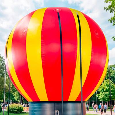 Надувная качель «Огненный полёт», 7,3×7,3×5,2 м