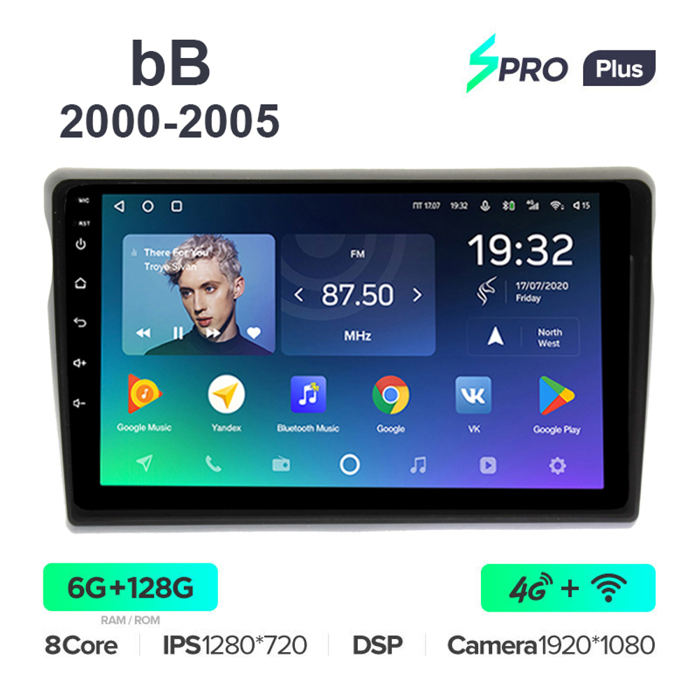 Teyes SPRO Plus 9"для Toyota bB 2000-2005