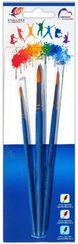 Fırça dəsti \ Набор кистей \ Brush set Набор кистей, 3 шт, Пони круглые №1,2,3,4,5, Луч