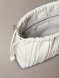 Сумка Calvin Klein Plisse Drawstring Crossbody Bag Lily White