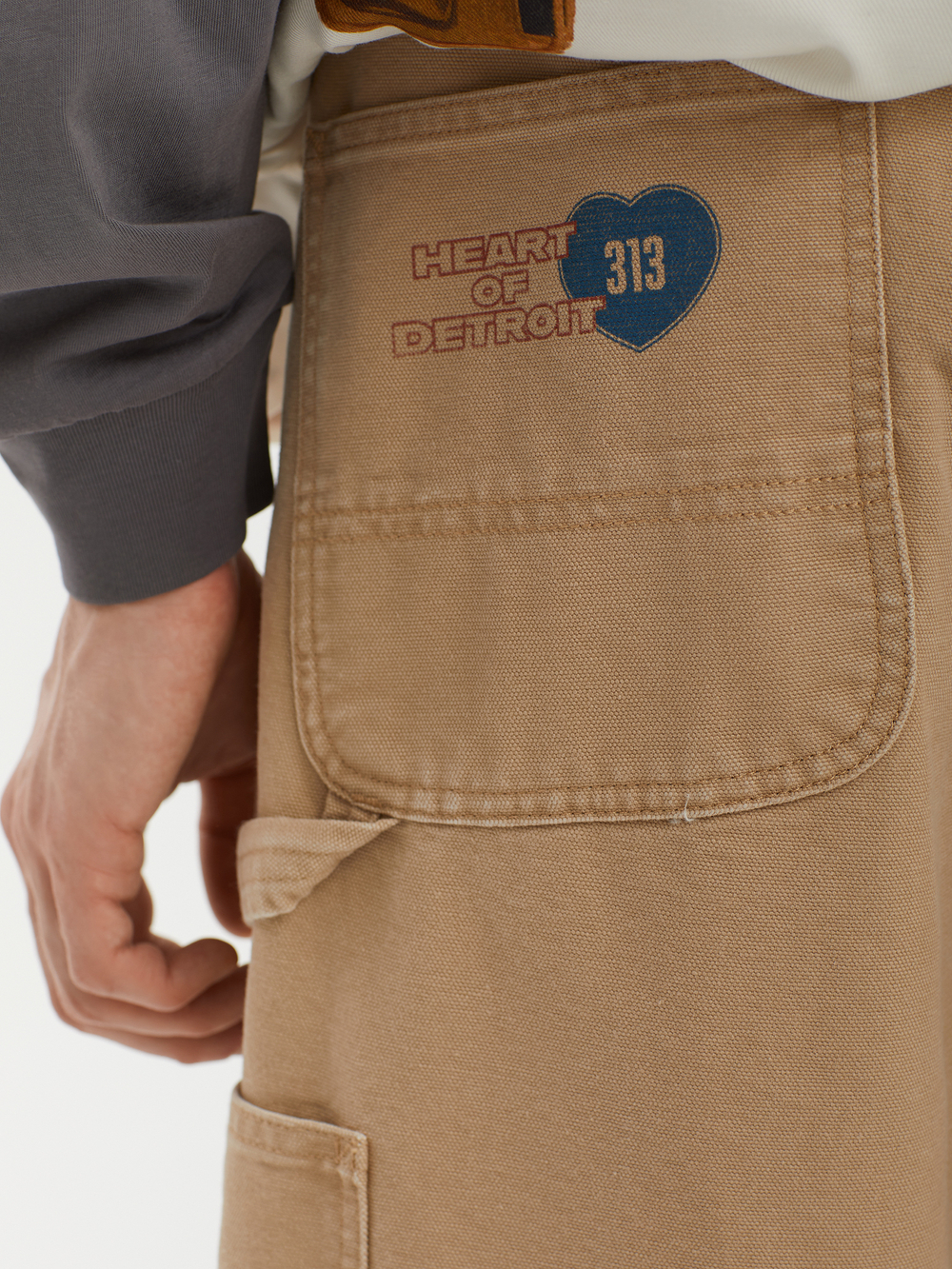 Мужские Брюки Og Single Knee Graphic