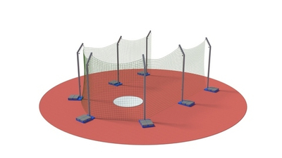 Сектор для метания диска Nordic Sport мобильный