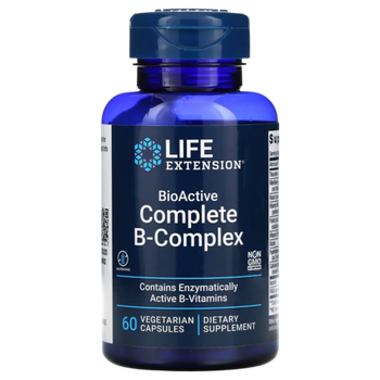 Life Extension BioActive Complete B-Complex 60 veg capsules, B - Комплекс