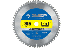 Пильный диск по дереву ЗУБР Чисторез 315x30 мм, 60Т 36905-315-30-60_z01