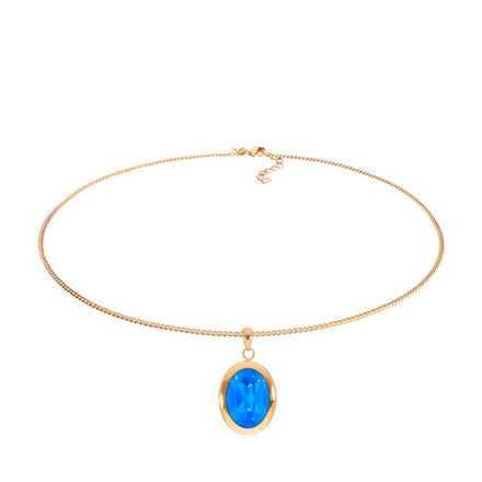 Колье Qudo TIVOLA big G royal blue delite 404684.1 BL/G