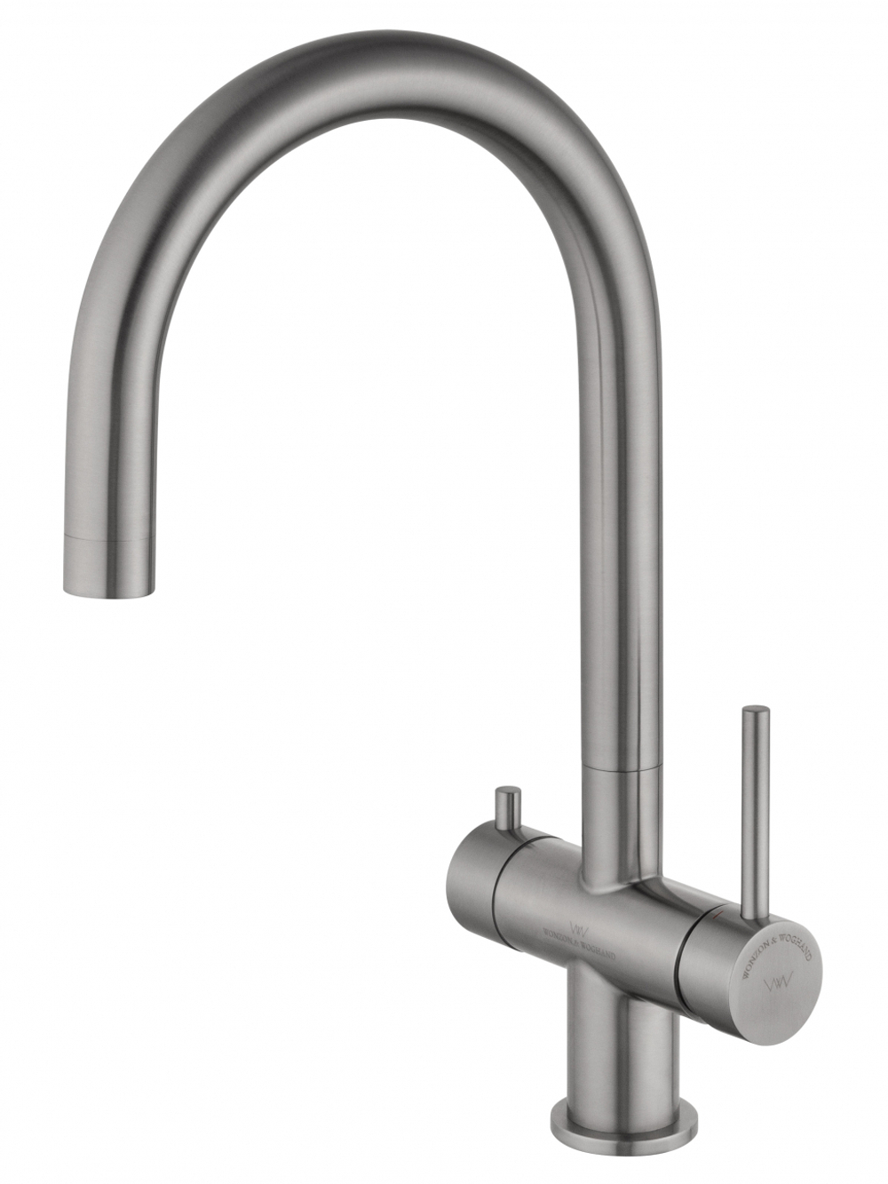 Смеситель для кухни c подключением фильтра WONZON & WOGHAND, Брашированный никель (WW-3211-BS)