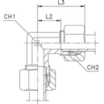 Соединение P90 DS14 M22х1.5 (в сборе)