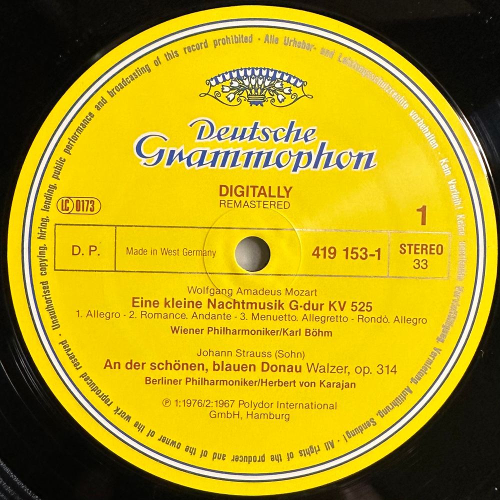 Моцарт, Штраус, Равель, Чайковский (Германия 1986г.)