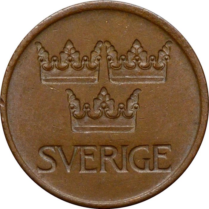 5 эре 1973 Швеция XF