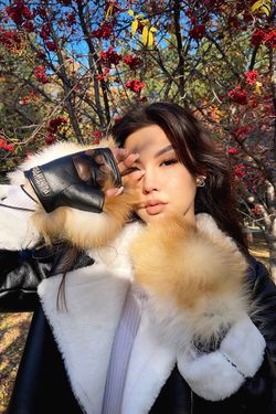 Брелок из меха «Енотик»