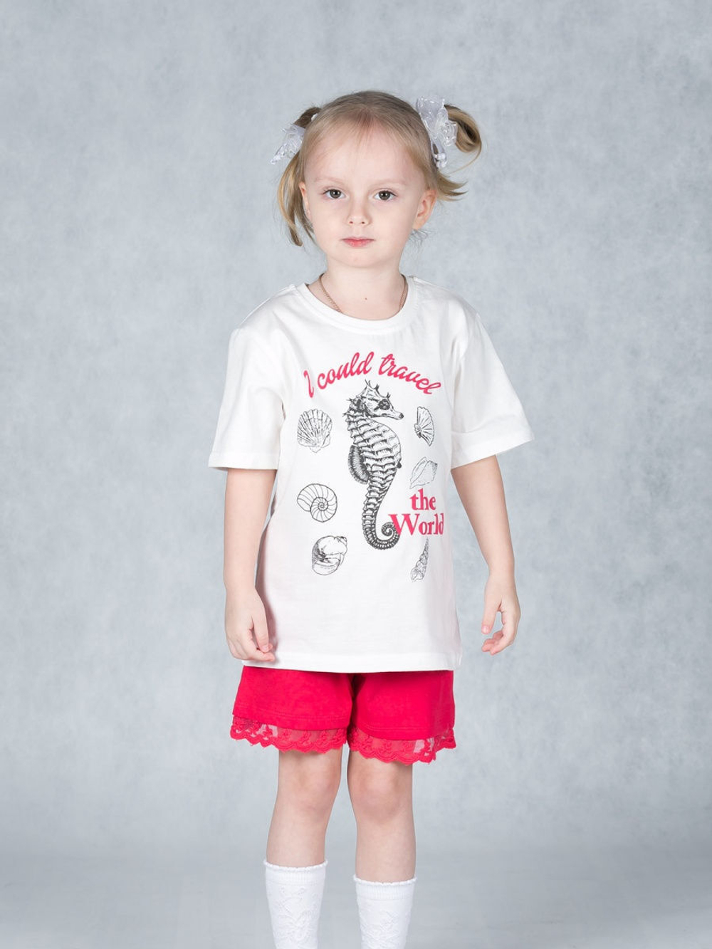 Футболка для  девочки CF Kids,  молочный 549056