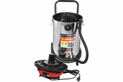 Строительный пылесос ЗУБР МАСТЕР модель М4-60, 60л, 1400Вт, сухая и влажная уборка, корпус из нержавеющей стали, розетка до 2000Вт ПУ-60-1400 М4