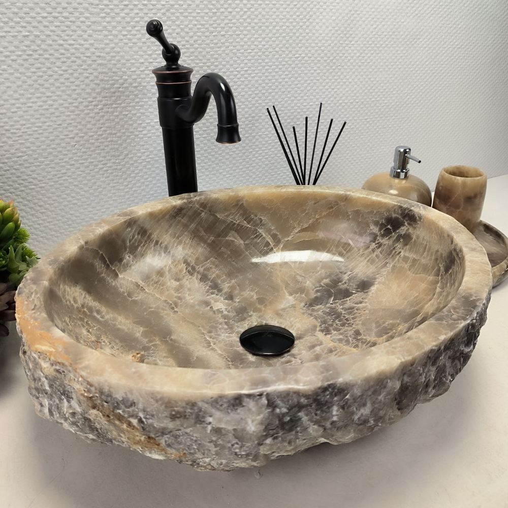 Раковина из оникса Erozy Grey EO-62309 51*41*15 0096