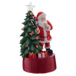 GAEM Фигурка декоративная с музыкой "Новый год" (3xLR44, прилаг.), L12 W11 H22,5 см, 2в.