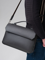 Мужская кожаная сумка Levi DBR 7115 темный лес