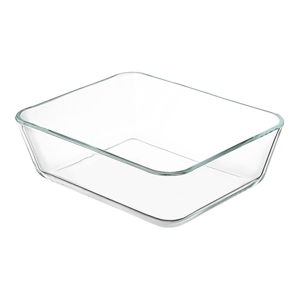 Контейнер для запекания и хранения с вакуумным эффектом Vacuum Glass, 2,6 л, светло-серый