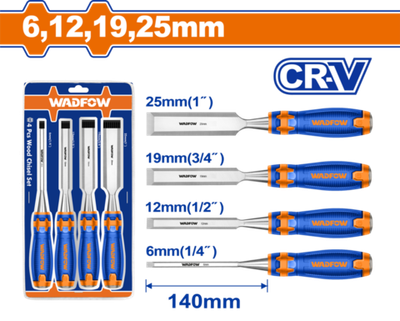 Набор стамесок 140 мм, 4 шт (5/20) WADFOW WWC2204