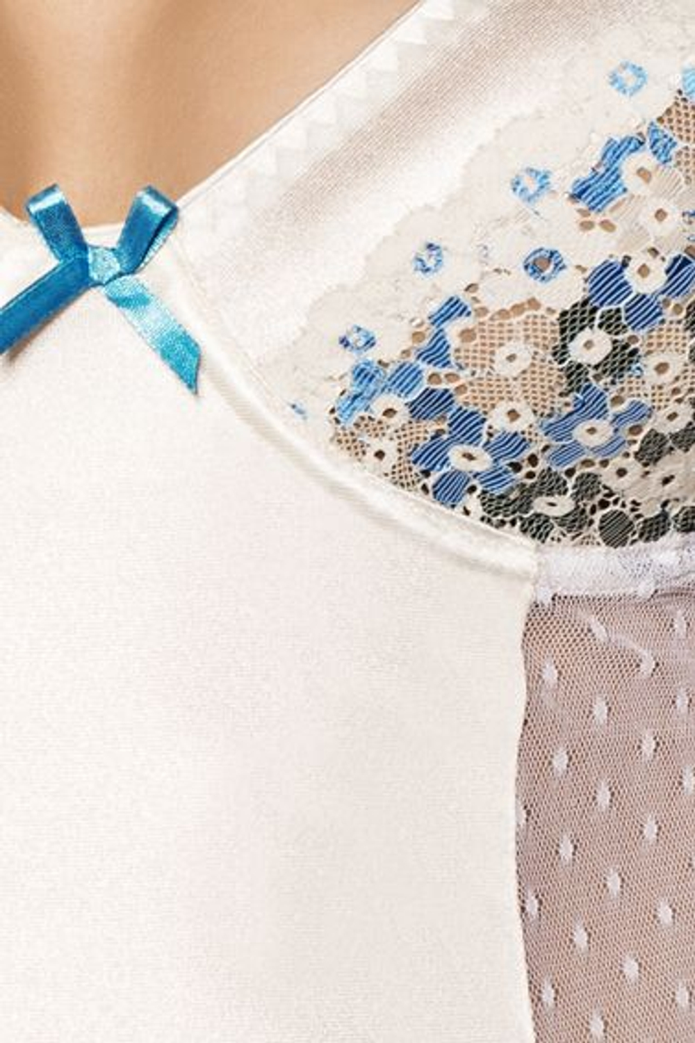 Корсет с пажами для чулок и трусиками Angel (Размер: M-L) (Цвет: белый)