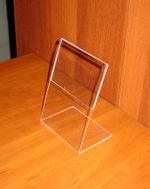 Менюхолдер тейбл тент А6 L-обр верт