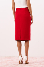 4894 Юбка женская (малиновый)