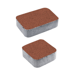 Тротуарная плитка КЛАССИКО - Гранит Красный, комплект из 2 видов плит