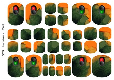 Sota Пленки для дизайна ногтей, педикюра P0018