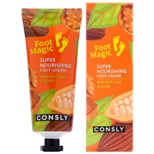 [Consly] Super nourishing foot cream walnut and cocoa - Крем для ног суперпитательный, 100 мл