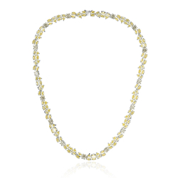 Колье теннисное Larme light yellow