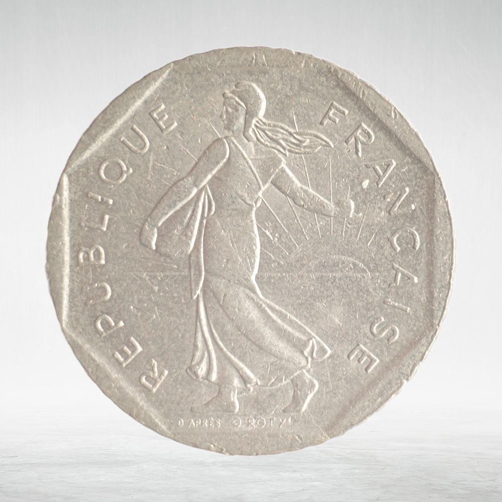 France, 2 Francs 1997, VF
