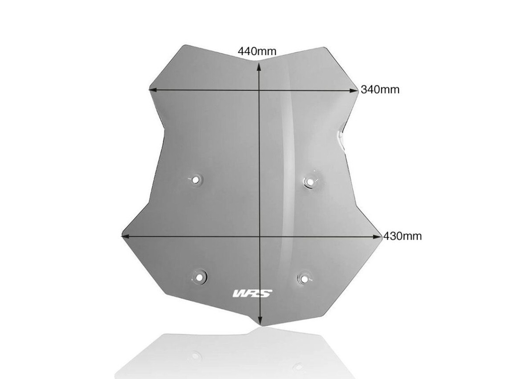 WRS Ветровое стекло Caponord BMW F 850 GS / F 800 GS сильно затемненное BM042FS