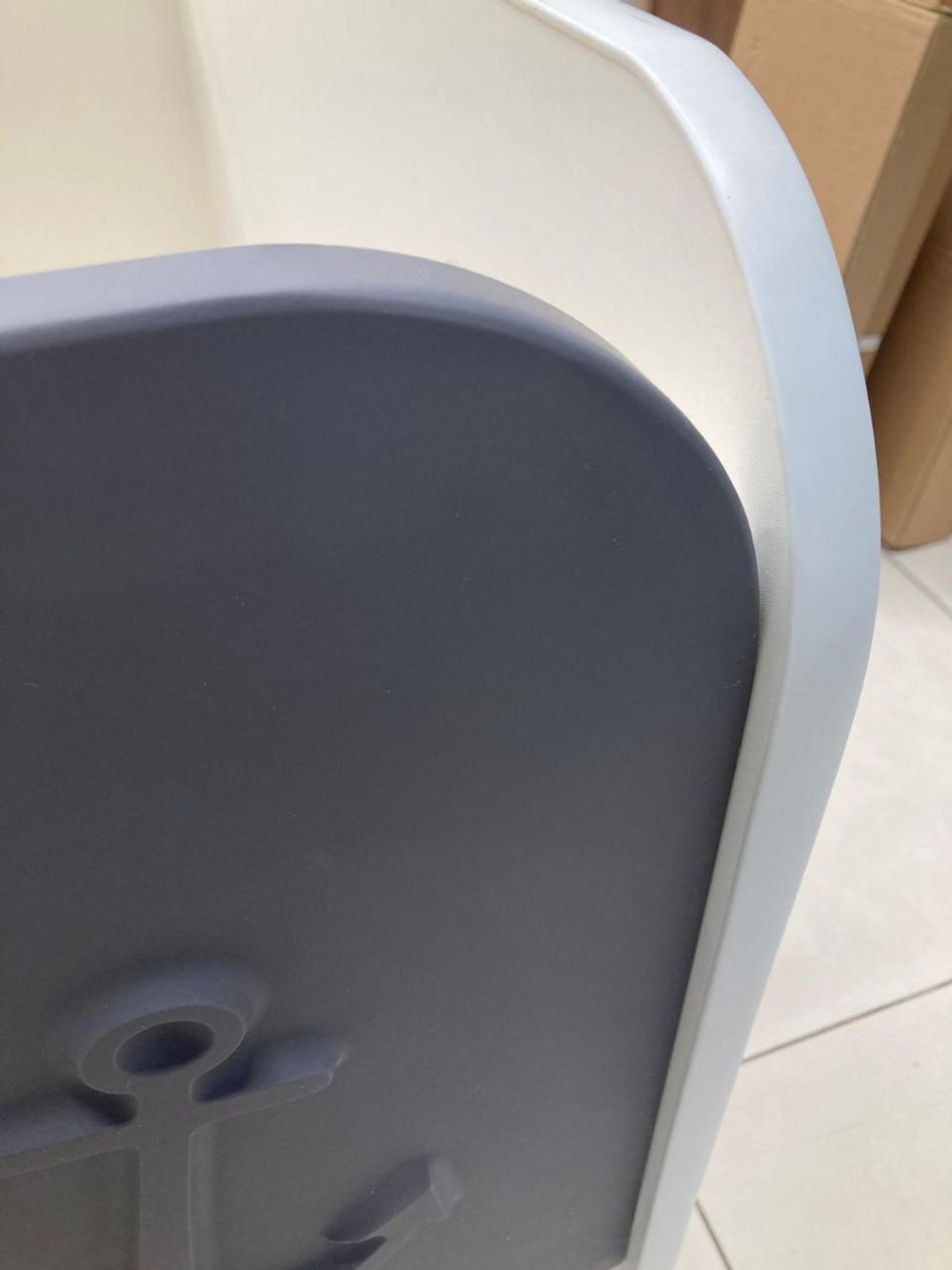 Кровать-софа Кораблик белый/графит 800*1600