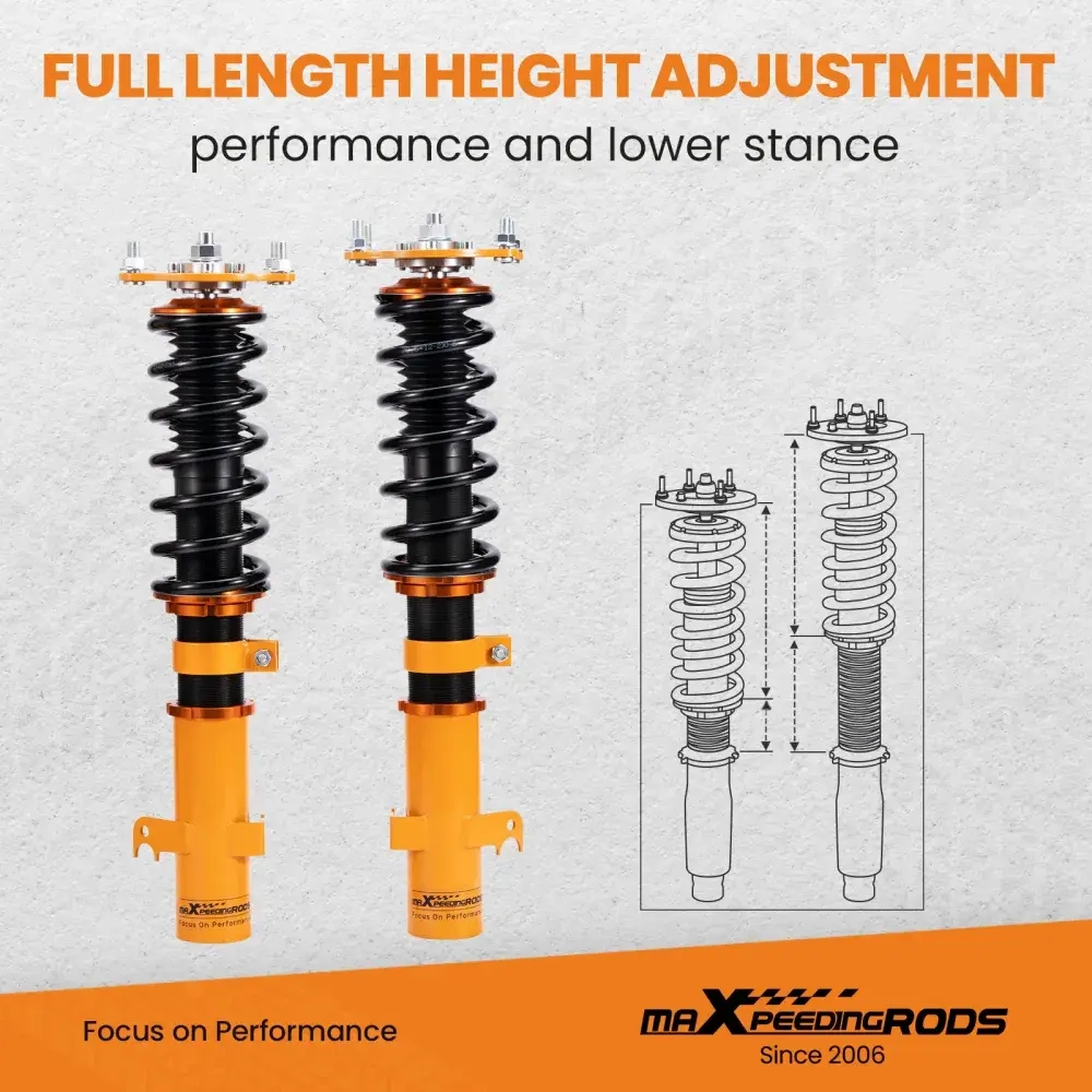 Front Rear Coilover Shock Absorber Set O/S подходит для автомобиля Honda CRV CR-V 2007-Onwards New lowering kit