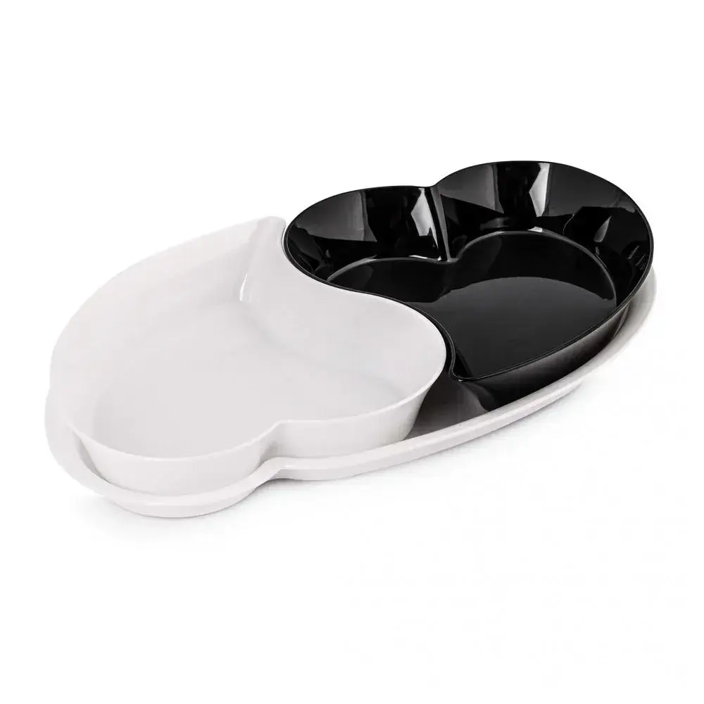 Набор салатников Ромео и Джульетта(бело-черный)