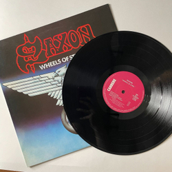 Винтажная виниловая пластинка LP Saxon Wheels Of Steel (Japan 1980) (No Obi)