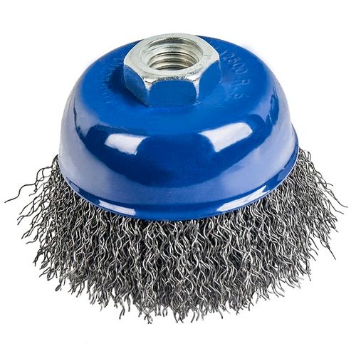 Кордщетка чашеобразная 75 мм М14 для УШМ проволока сталь ПРАКТИКА
