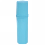 Набор банный дорожный 4шт «Bon voyage - Nice family», (мочалка, футляр 2шт, расческа), микс 3 цвета, 20*16*7 см