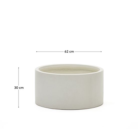 Aiguablava Кашпо из белого цемента Ø 62 см