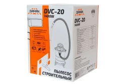 Пылесос строительный DVC-20 (DAMAN,230В,50Гц,1400Вт, пылесборник 20л, нерж.сталь, шланг 3м)