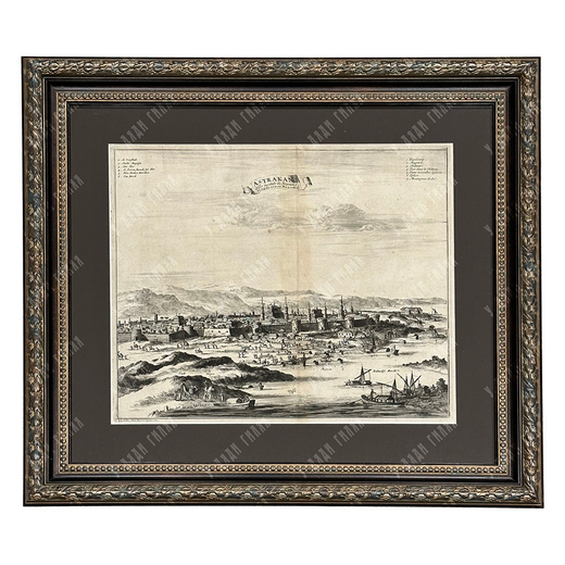 Ван дер Аа Питер. Астрахань. Гравюра на меди. Амстердам, 1696