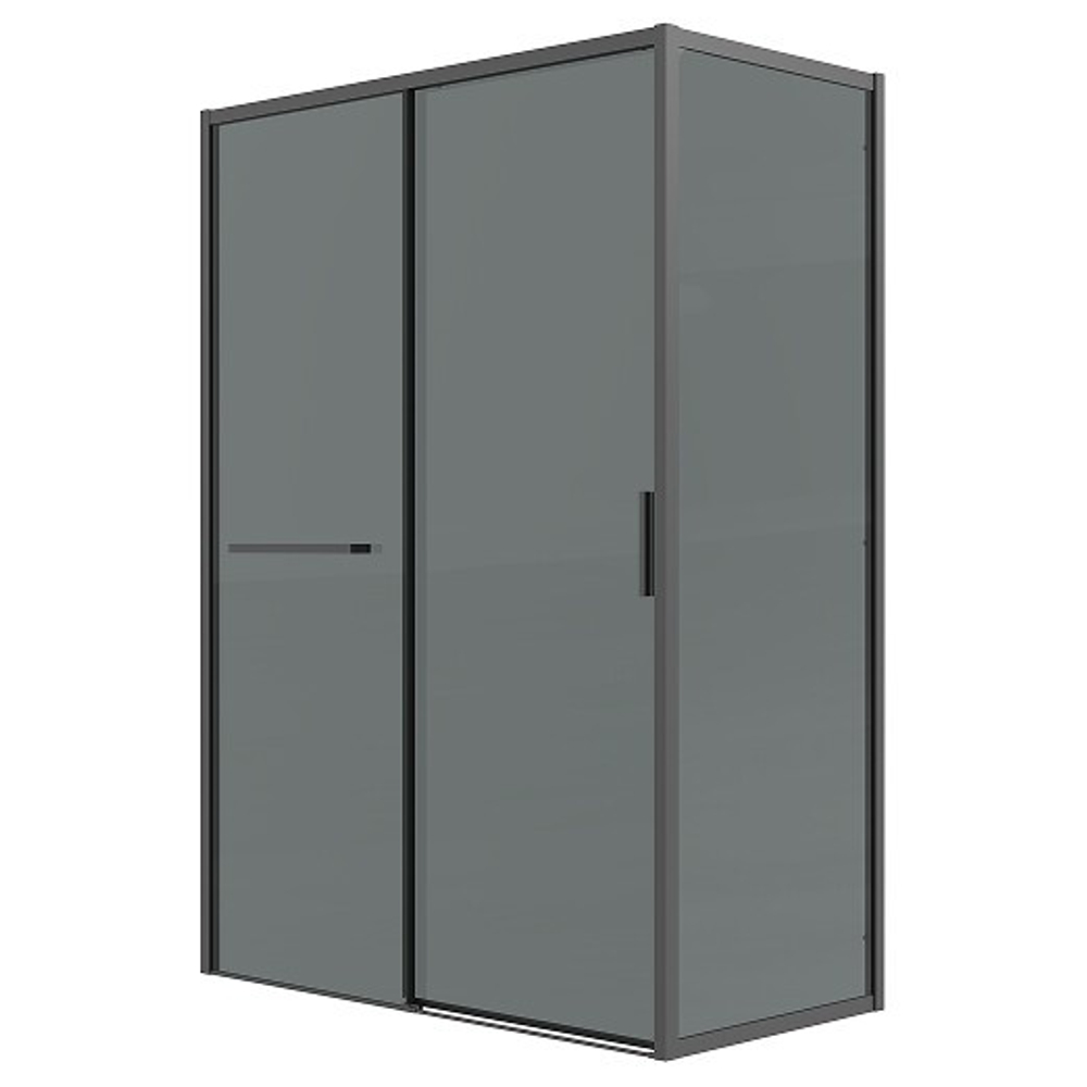 Боковая стенка Grossman Style 200.K33.05.100.21.10 (100х195) черный матовый,стекло тонированное, 1 место