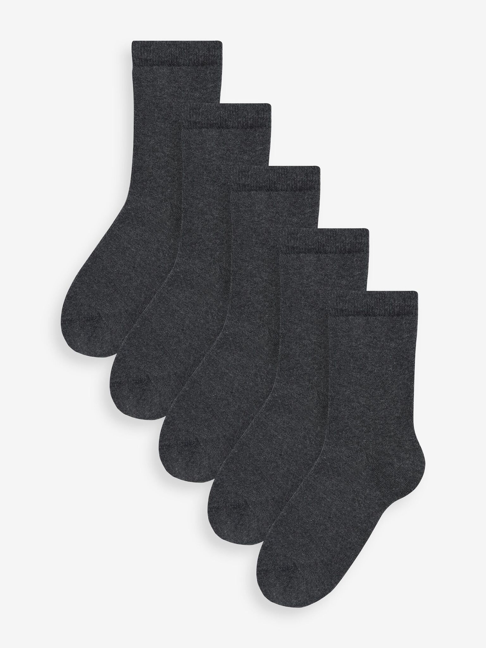 Носки хлопковые для мальчика Next U12-377, 5 шт., Темно-серый